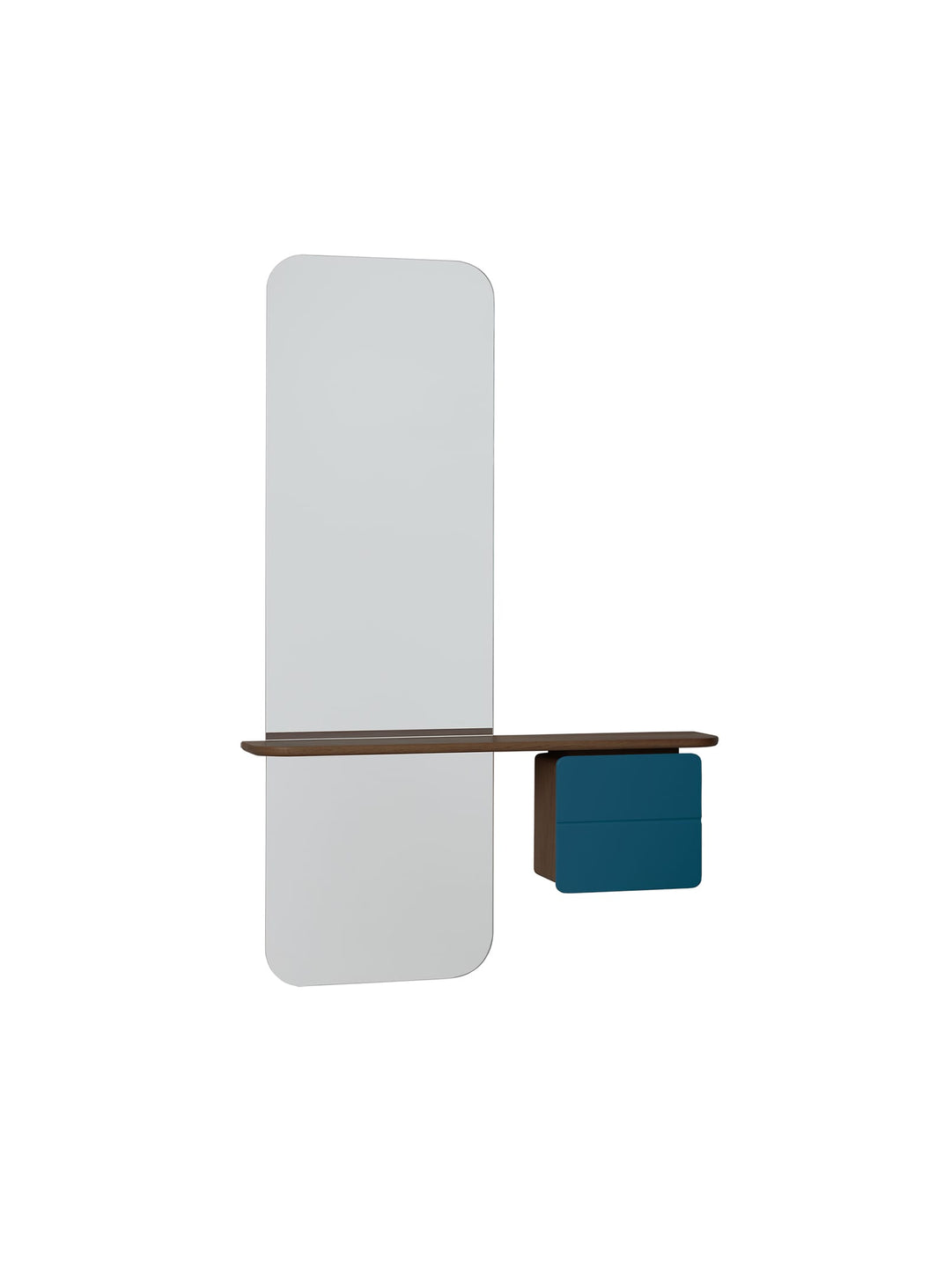 Miroir One More Look Umage : un meuble compact qui optimise votre espace. bleu pétrole