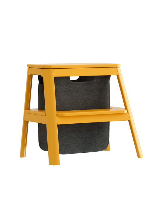 Tabouret Step It Up Umage : tabouret design, accès facile et rangement malin. jaune safran