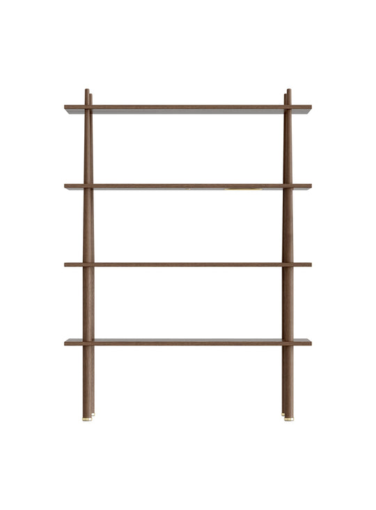 Bibliothèque Stories Umage : bibliothèque bois élégante, idéale pour salon moderne. chene foncé