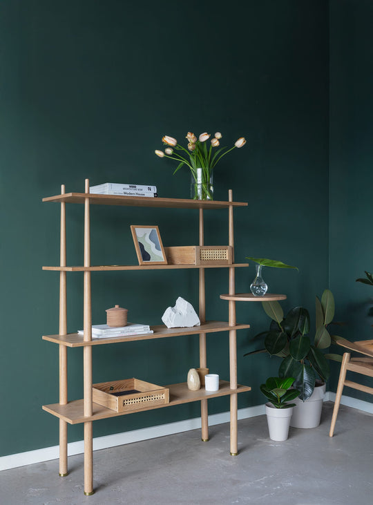 Bibliothèque Stories Umage : bibliothèque design en chêne, élégante et modulable. chene