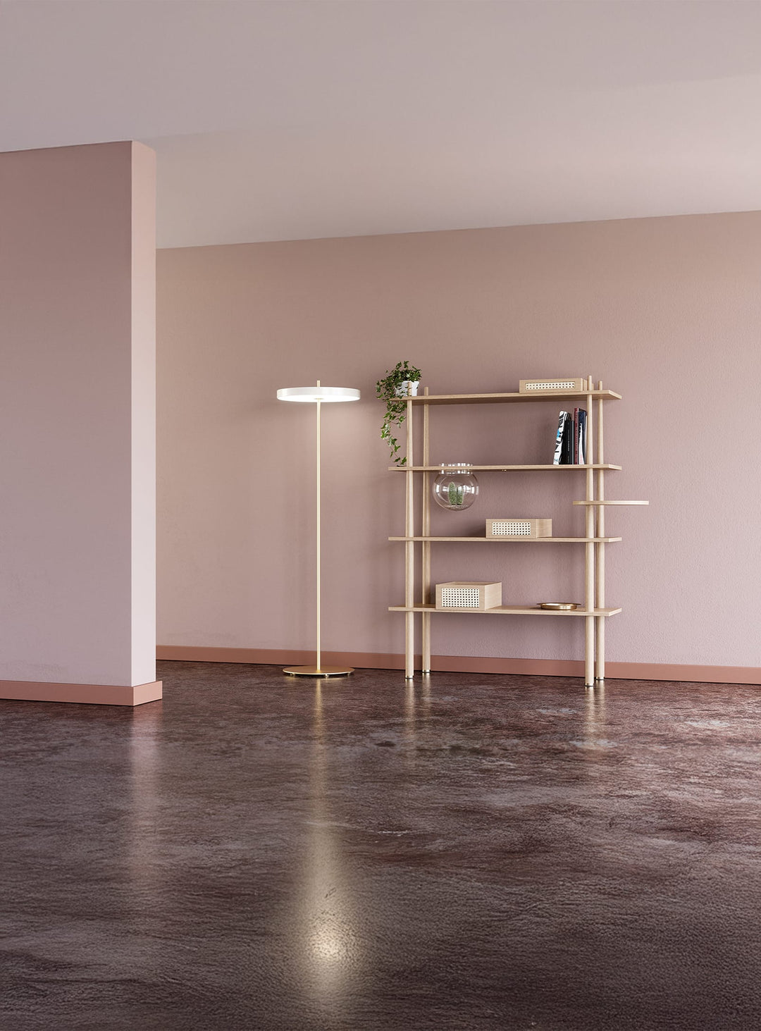 Bibliothèque Stories Umage : bibliothèque moderne, style épuré et chaleureux. chene 