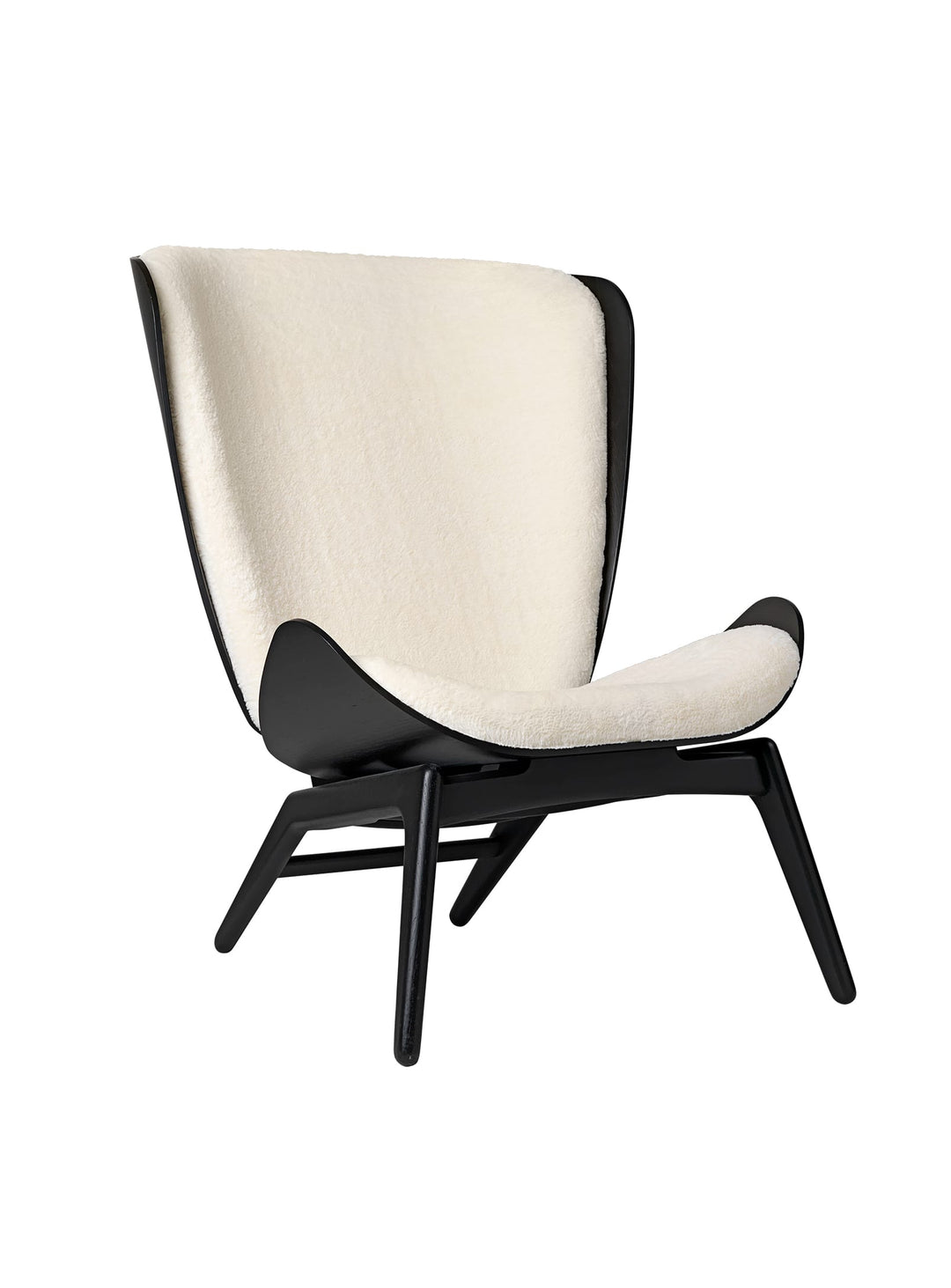 Fauteuil The Reader Umage : un cocon design pensé pour lire et se relaxer en toute sérénité. blanc teddy