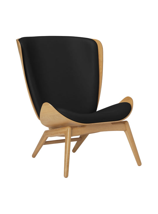 Fauteuil The Reader Umage : confort enveloppant et allure moderne pour chaque pièce. cuir noir