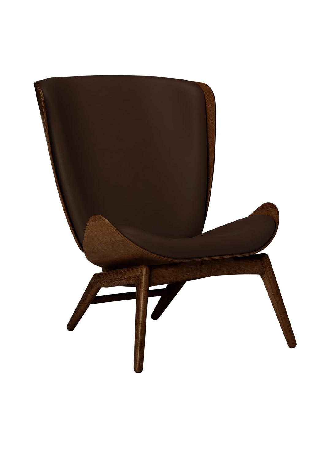 Fauteuil The Reader Umage : fauteuil ergonomique au design danois intemporel. cuir brun