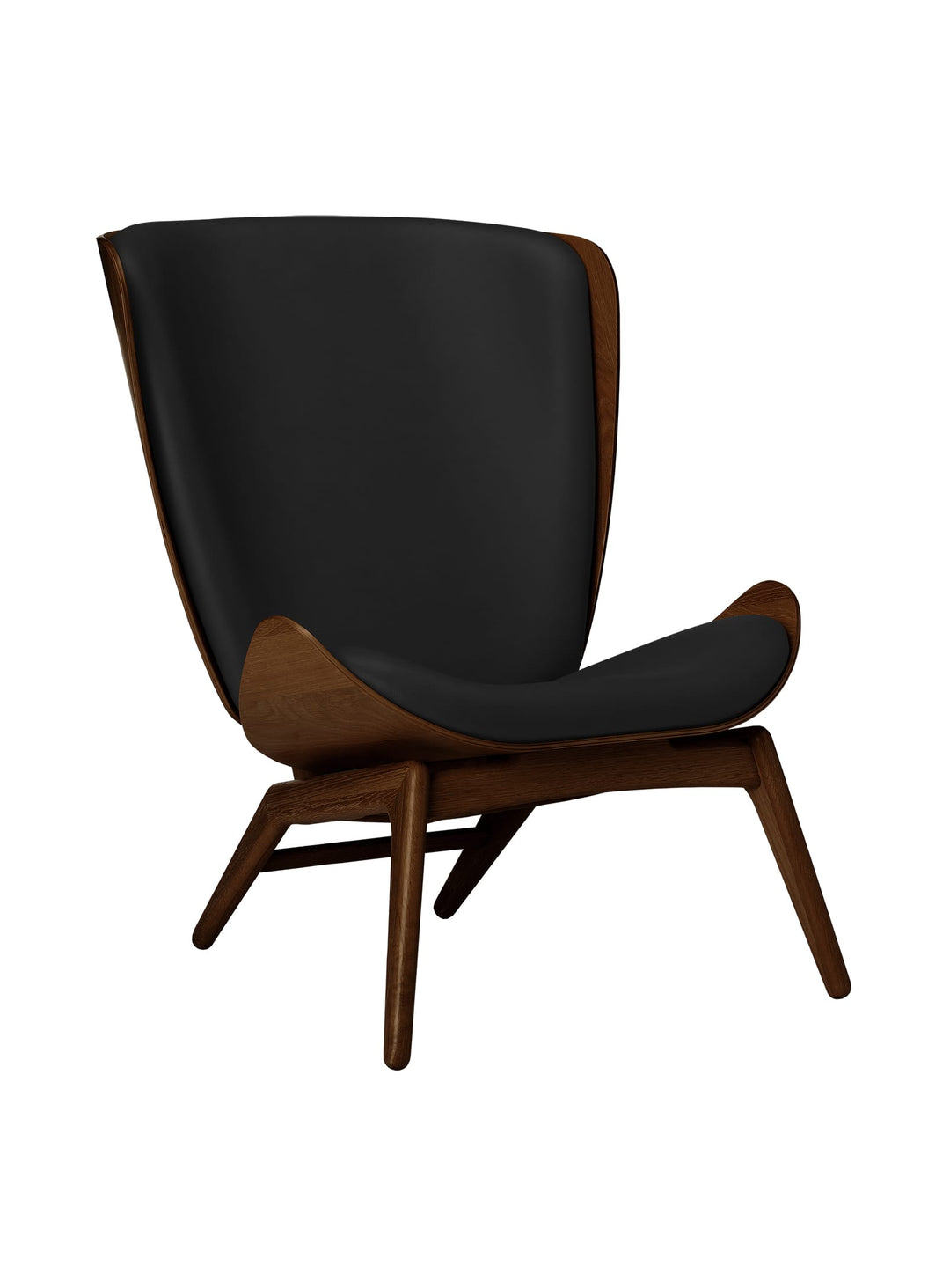 Fauteuil The Reader Umage : le fauteuil parfait pour lire, rêver et se détendre. cuir noir