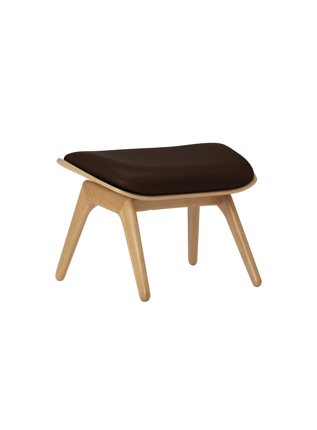 Ottoman The Reader Umage : des matériaux premium pour une décoration élégante. cuir brun