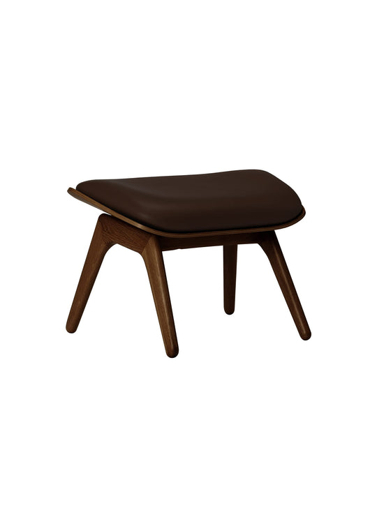 Ottoman The Reader Umage : une esthétique douce inspirée du design scandinave. cuir brun