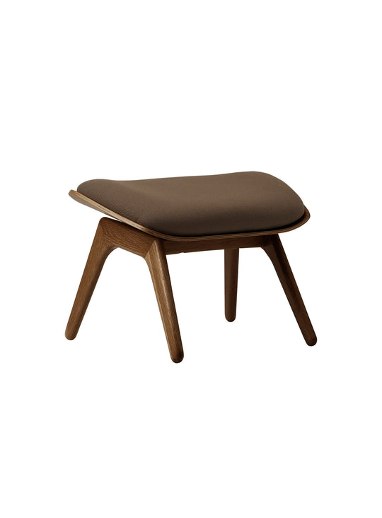 Ottoman The Reader Umage : pieds surélevés en chêne pour un look aérien. mocca