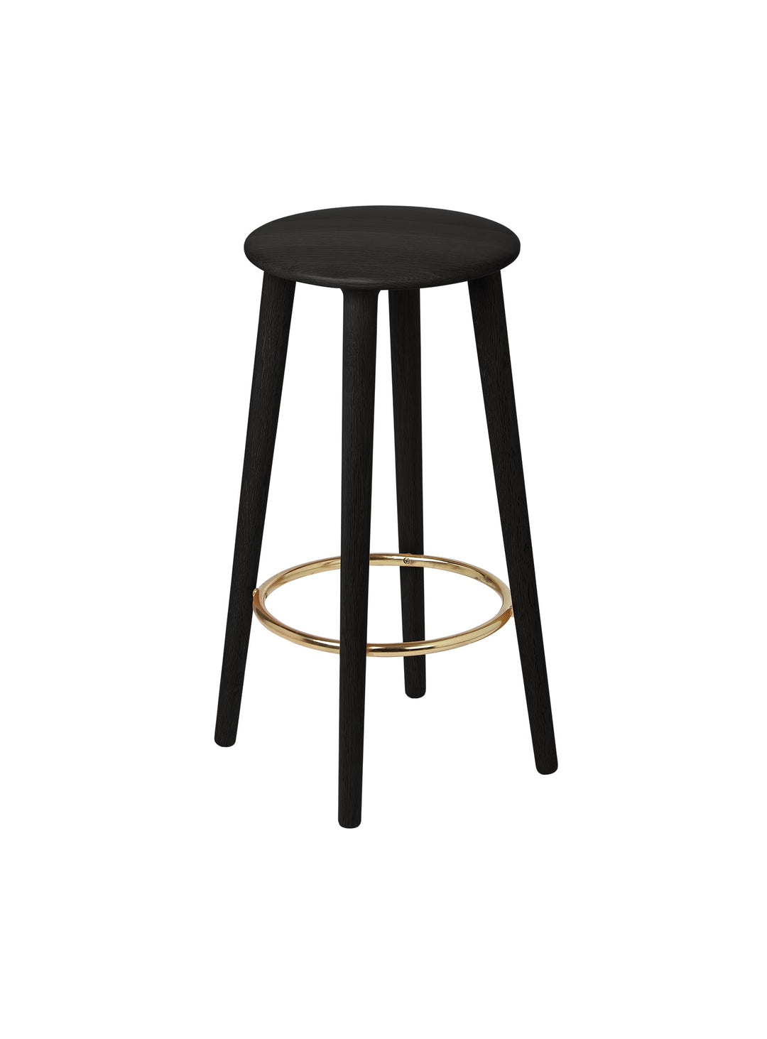 Tabouret de comptoir Socialite de Umage assise confortable et bois durable. chene noir