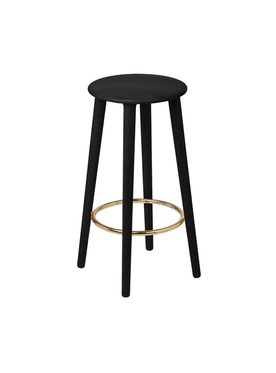 Tabouret de comptoir Socialite de Umage assise confortable et bois durable. chene noir