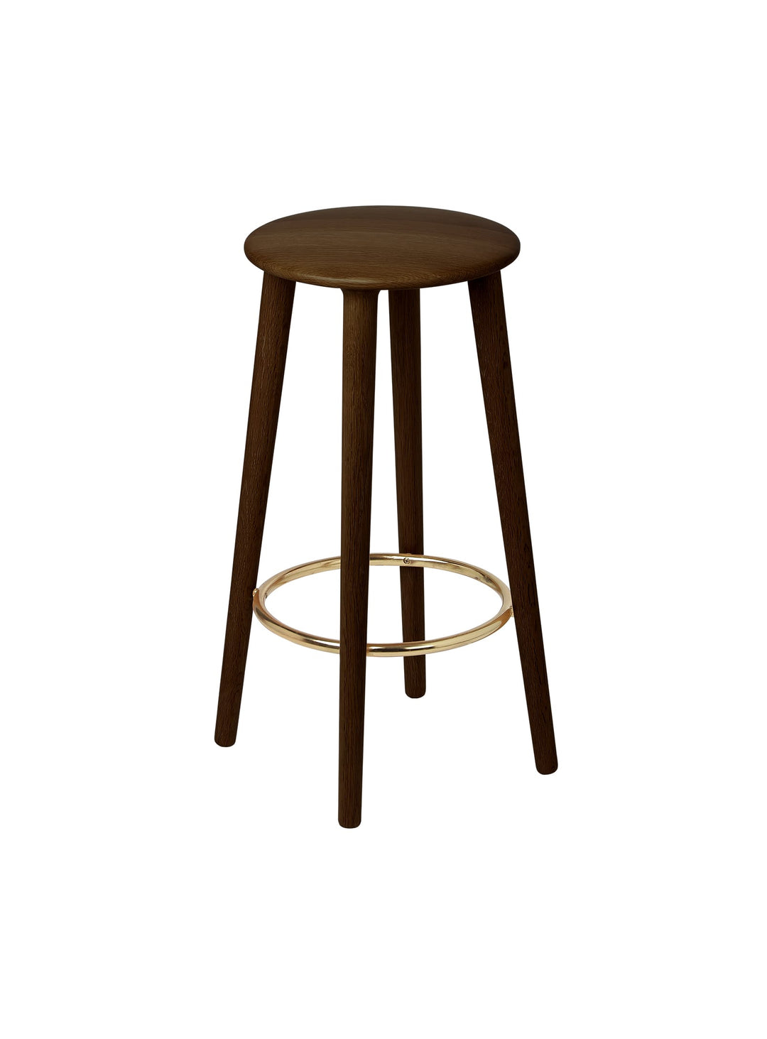 Tabouret de comptoir Socialite de Umage assise confortable et bois durable. chene foncé