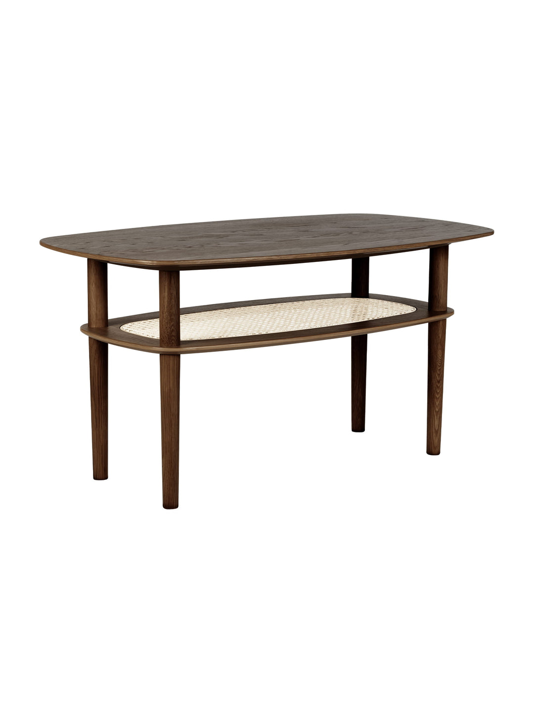 Table à café rectangulaire Together Umage : design nordique et rangement intégré. chene foncé