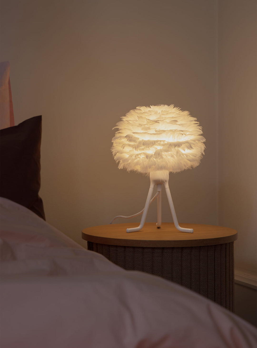 Trépied Umage pied de lampe design réglable 2 en 1. blanc