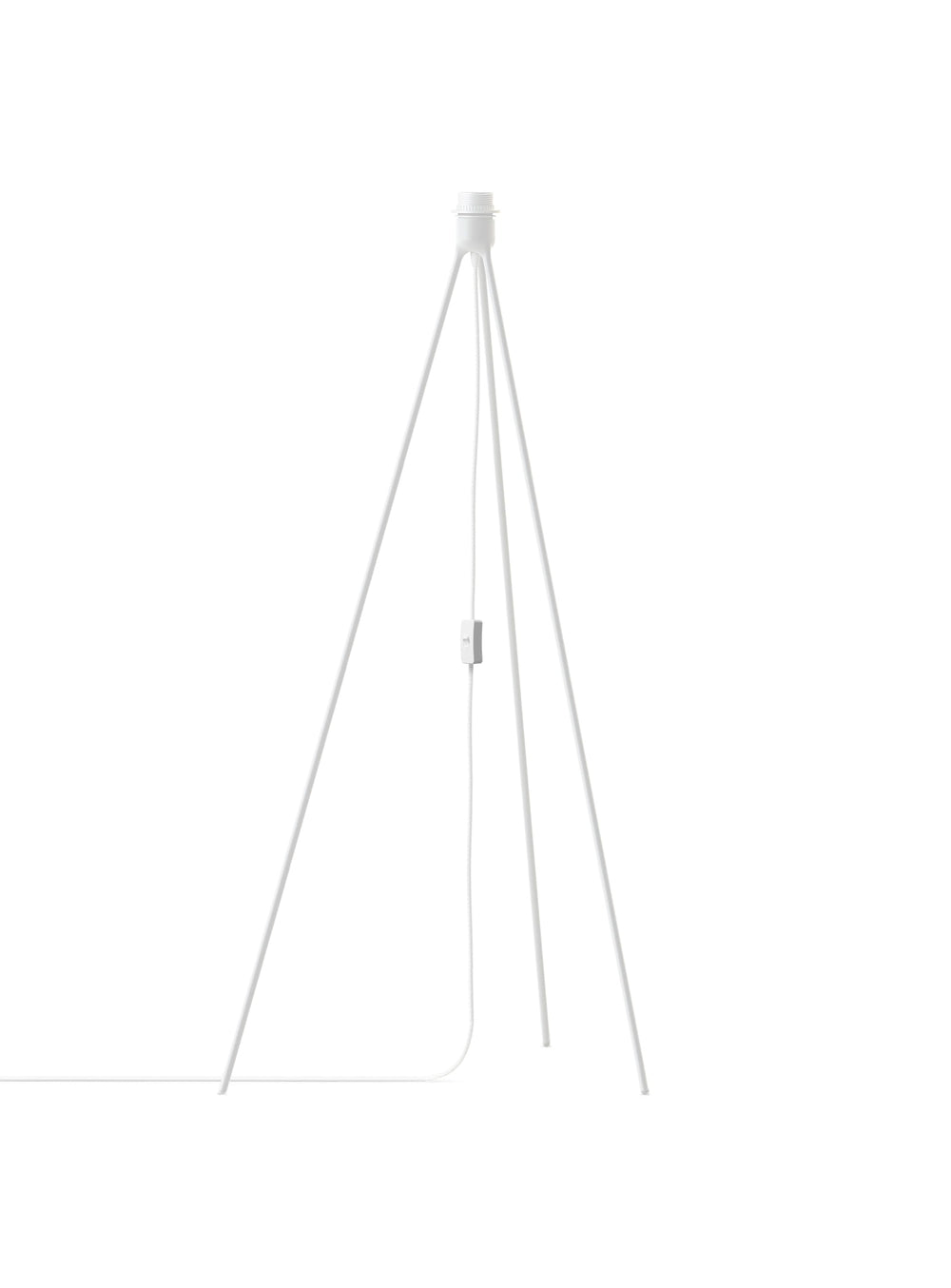 Trépied lampe Umage base élégante pour lampe de table ou sol. blanc