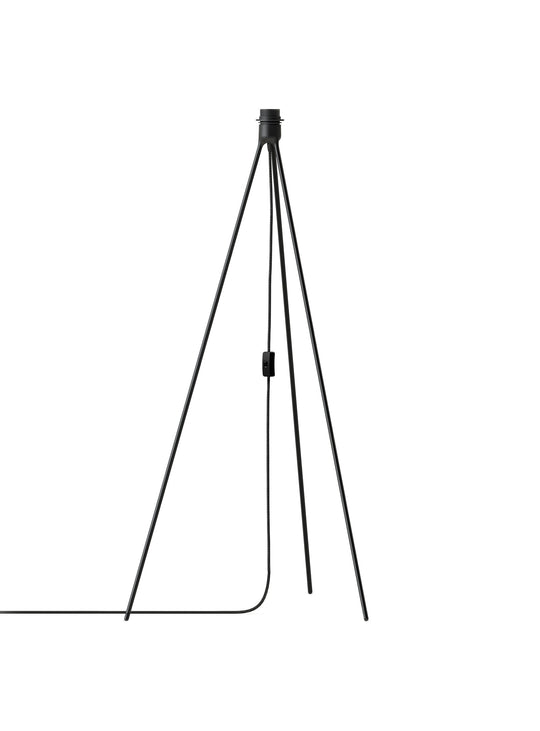 Trépied lampe Umage base élégante pour lampe de table ou sol. noir