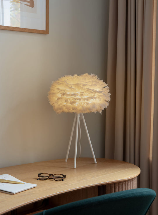Trépied Umage pied lampe pour table ou lampadaire. blanc