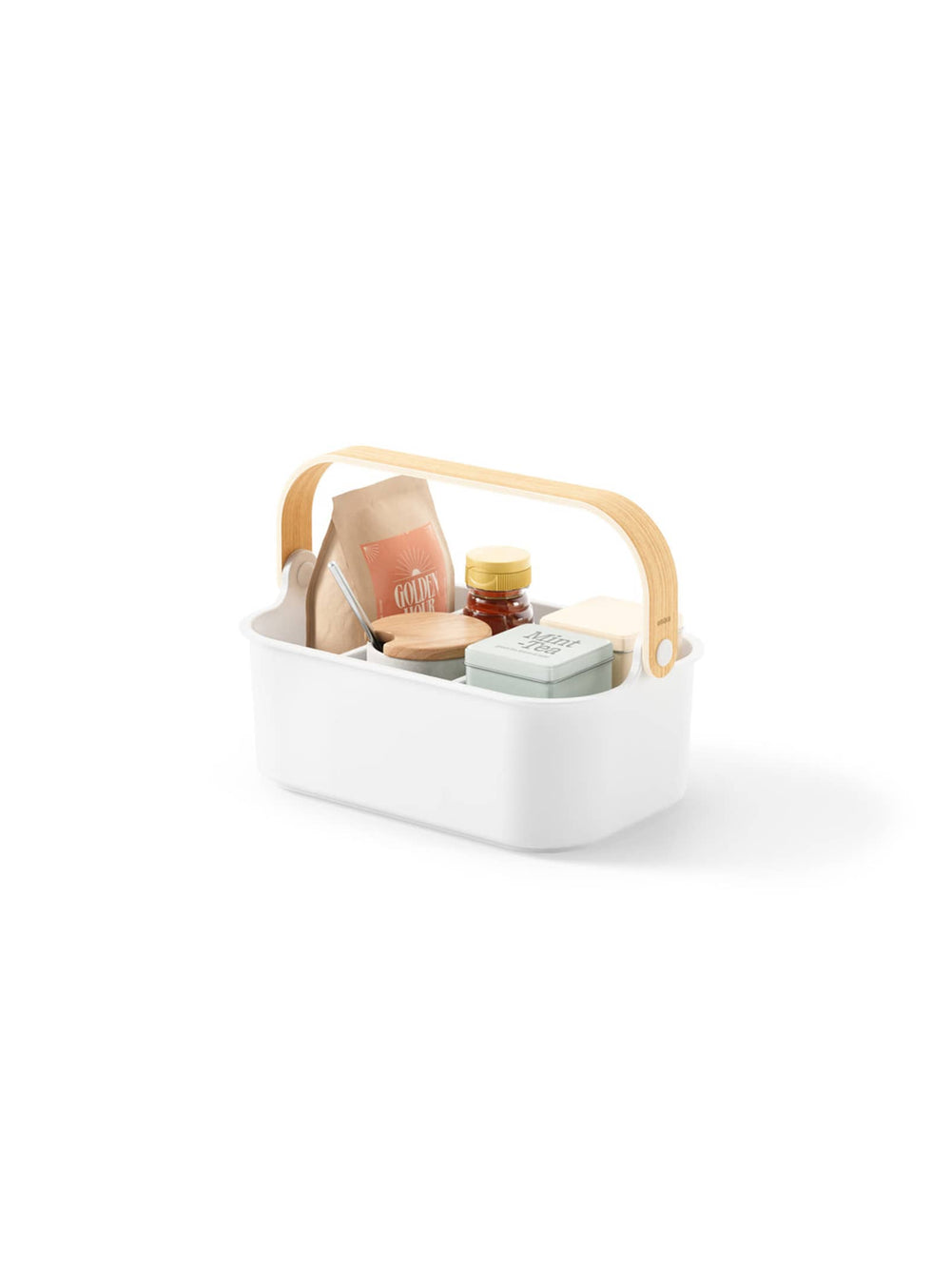 Bacs de rangement Bellwood d'Umbra : une solution élégante et écologique pour organiser votre cuisine, salle de bain ou garde-manger. moyen