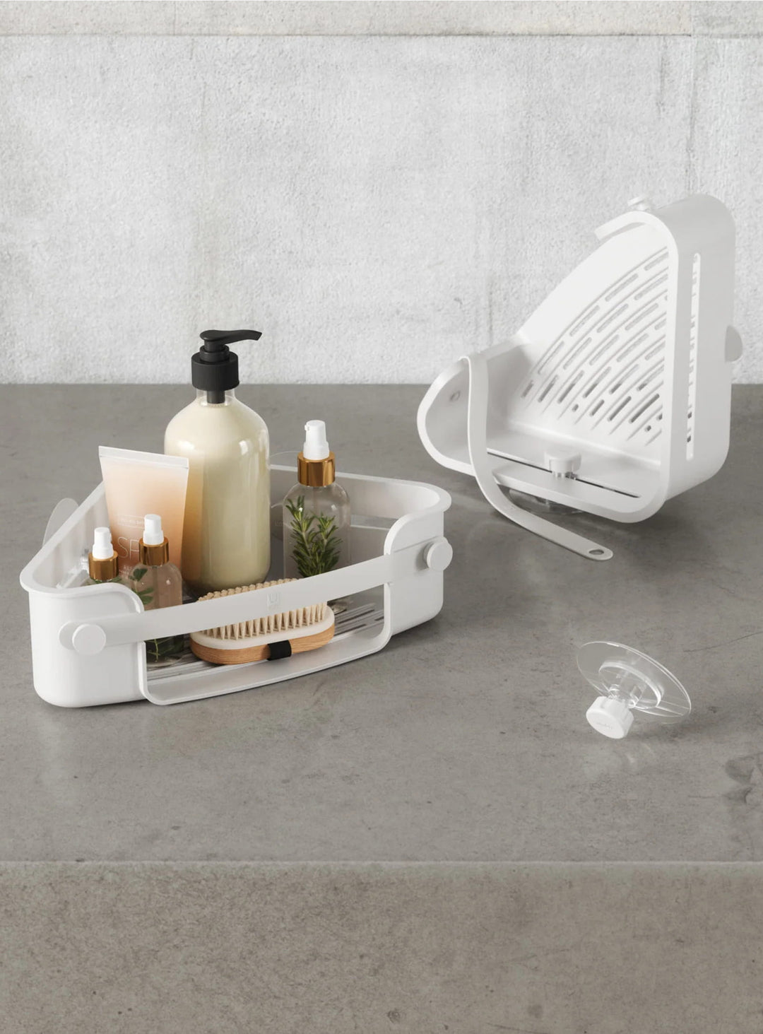 Panier d'angle de douche Flex