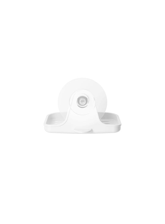 Le porte-savon Flex Adhesive d'Umbra garde votre savon au sec grâce à ses trous de drainage pratiques.