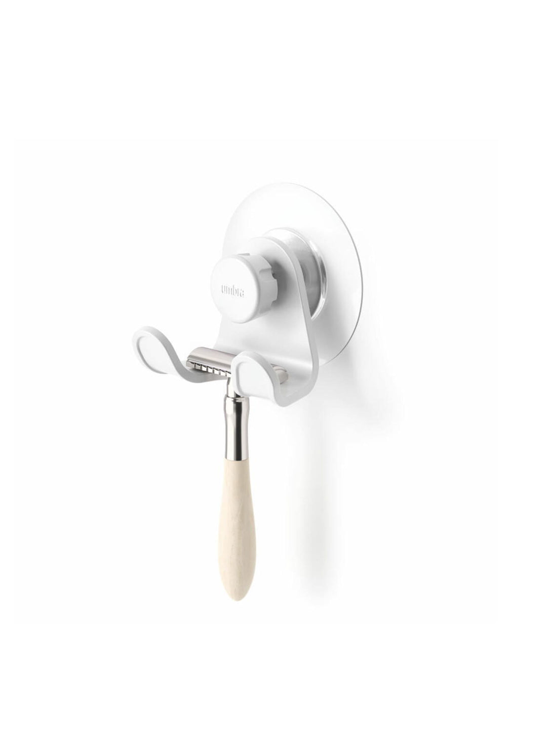 Crochet double Flex Adhesive d'Umbra avec fixation waterproof pour organiser facilement la douche.