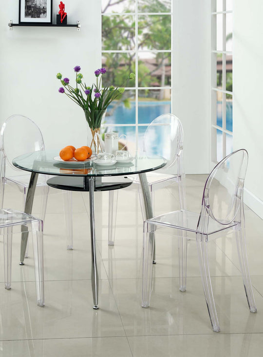 Nüspace Victoria Ghost : chaise transparente pour intérieur ou terrasse. transparent