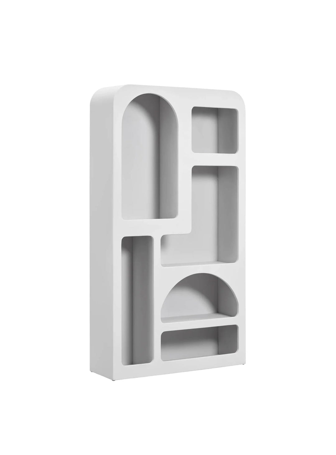 La bibliothèque Vinci structure l’espace avec élégance et modernité.