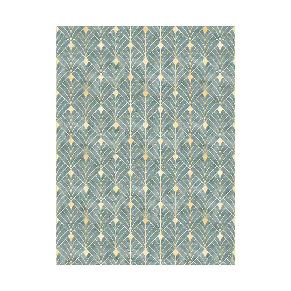 Adama Alma, napperon rectangulaire motifs, set de table 35x50 cm, en vinyle, artdeco