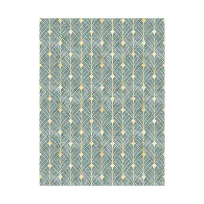 Adama Alma, napperon rectangulaire motifs, set de table 35x50 cm, en vinyle, artdeco