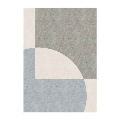 Adama Alma, napperon rectangulaire motifs, set de table 35x50 cm, en vinyle, louvre, gris