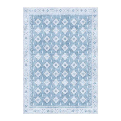 Adama Alma, napperon rectangulaire persan, set de table 35x50 cm, en vinyle, dune, bleu