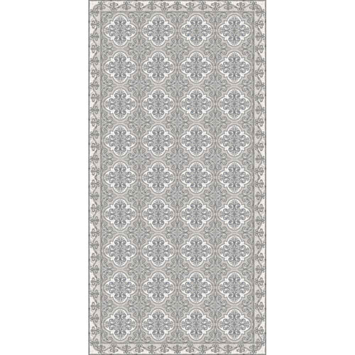 Adama Alma Drawit, tapis plat à motif d’une épaisseur de 5 mm, en vinyle, gris