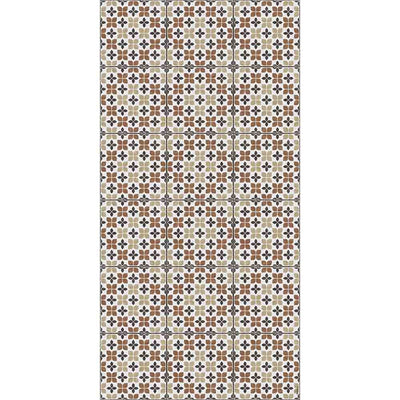 Adama Alma Fly, tapis plat à motif d’une épaisseur de 5 mm, en vinyle, camel
