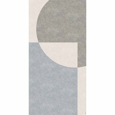 Adama Alma Louvre, tapis plat à motif d’une épaisseur de 5 mm, en vinyle, gris