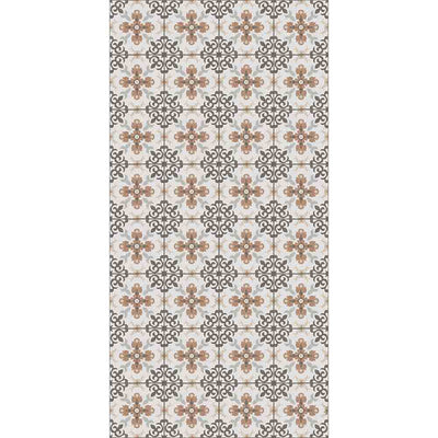 Adama Alma Nutmeg, tapis plat à motif d’une épaisseur de 5 mm, en vinyle, camel