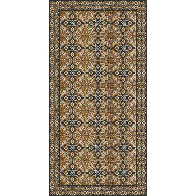 Adama Alma Turquesa, tapis plat à motif d’une épaisseur de 5 mm, en vinyle, brun
