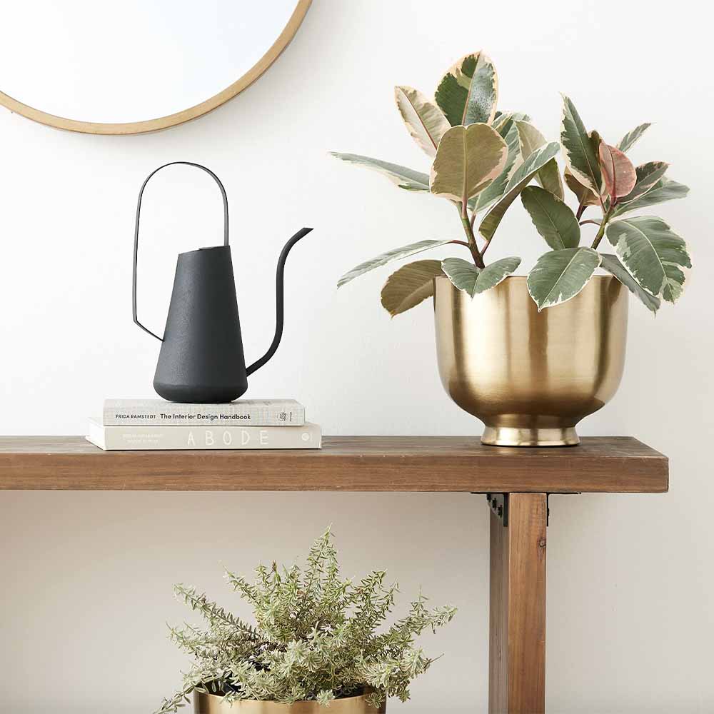 bloomingville round ceramic fluted flower pot Stoneware Vase, Decorative Vase by Bloomingville – Nüspace