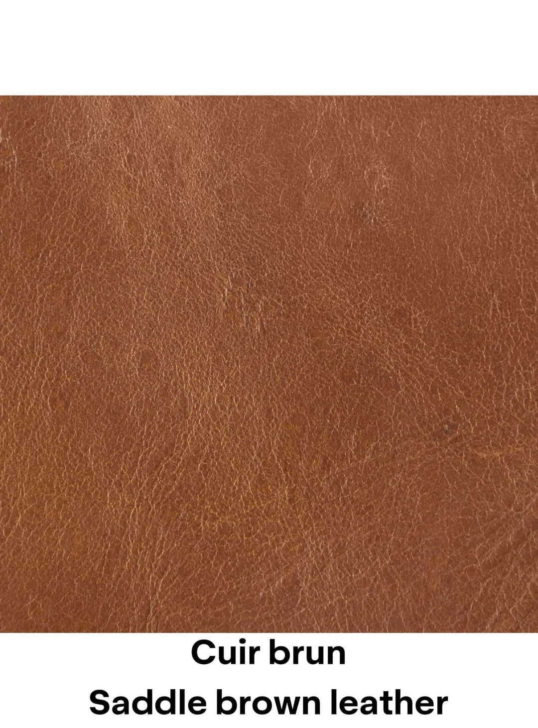 Cuir brun / Saddle brown leather