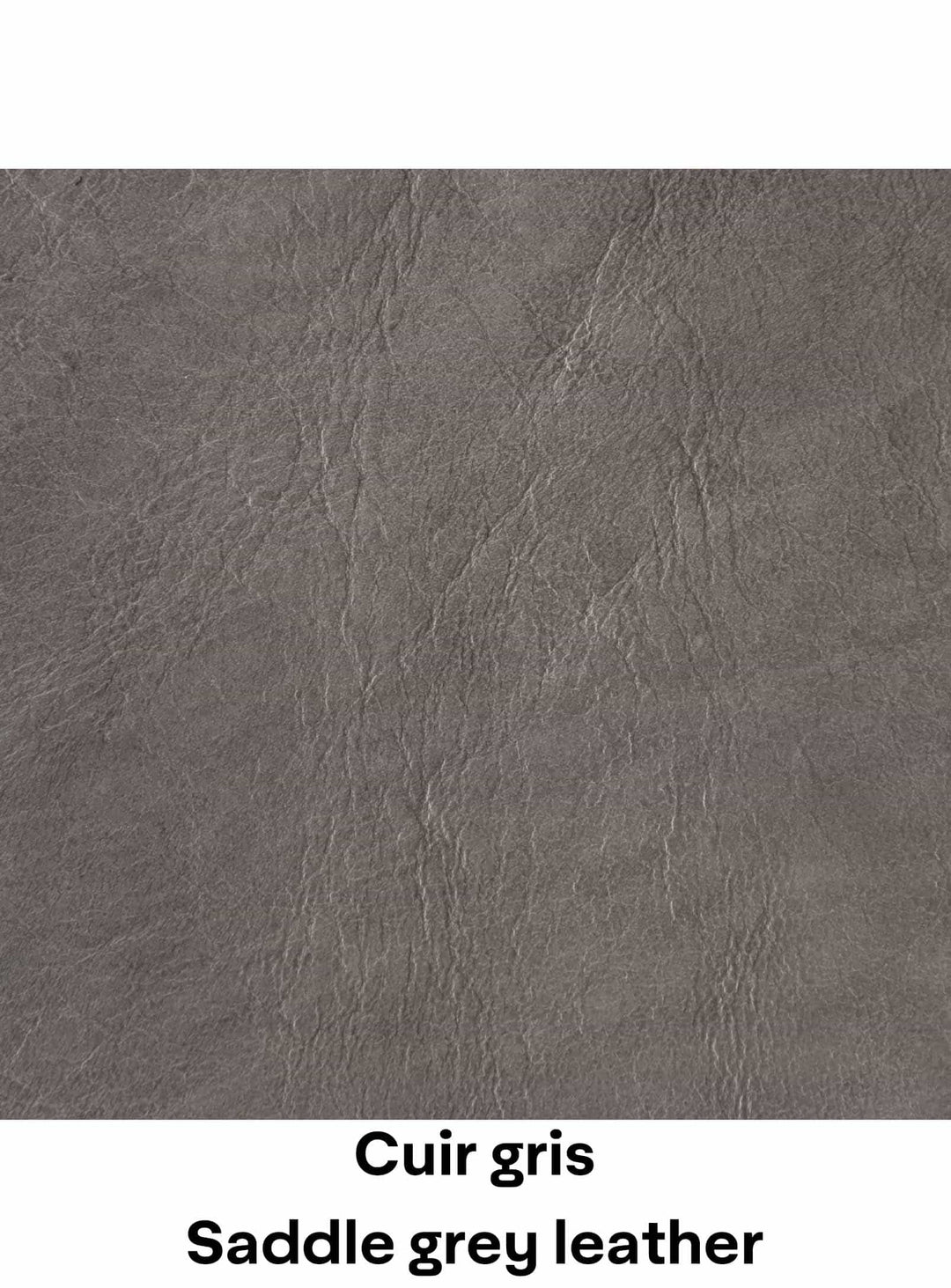 Cuir gris / Saddle grey leather