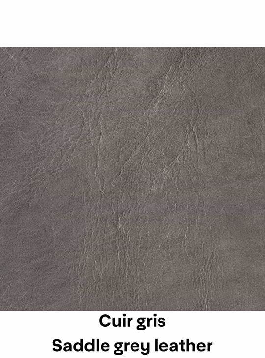 Cuir gris / Saddle grey leather