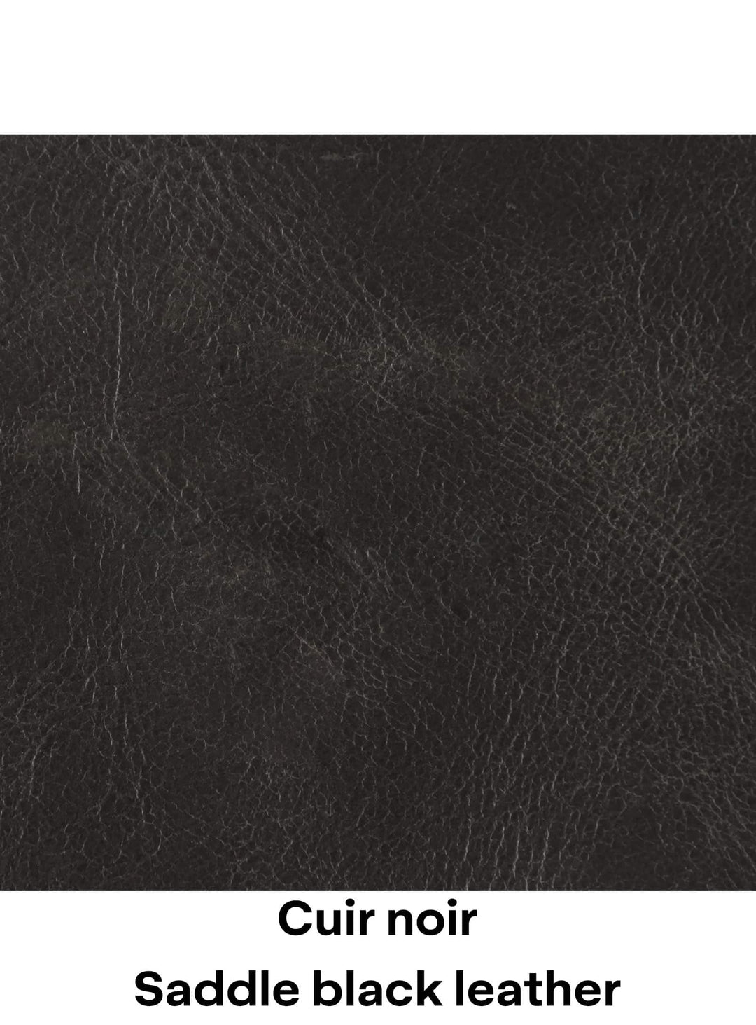 Cuir noir / Saddle black leather
