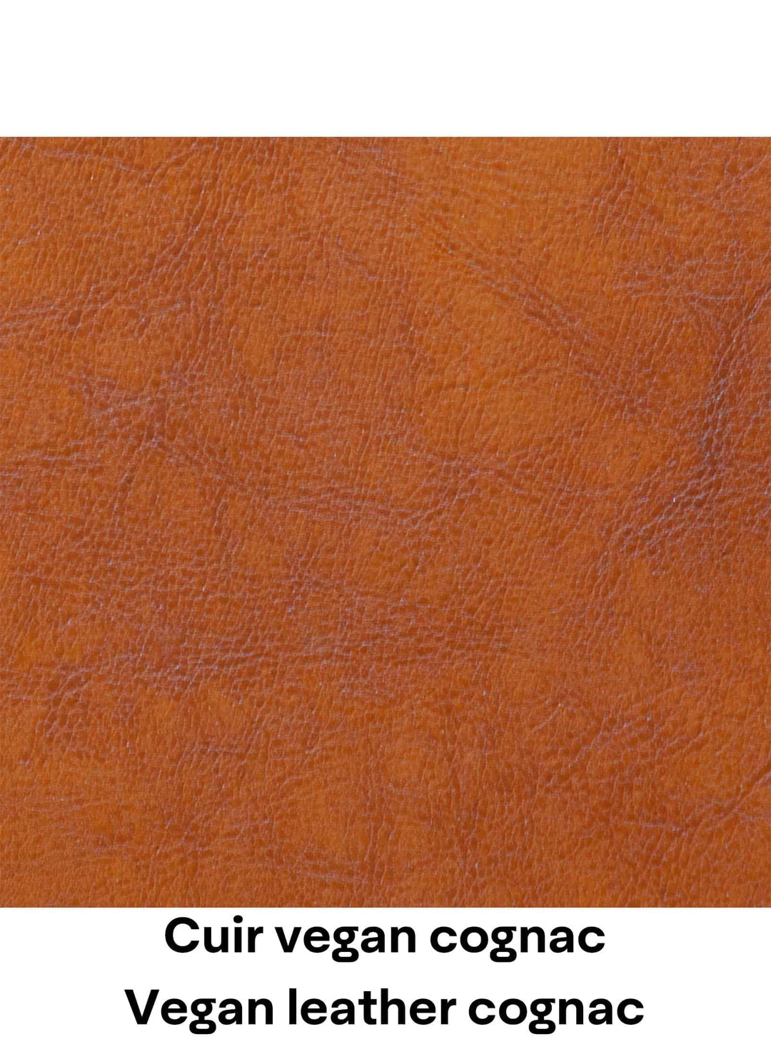 cuir vegan cognac