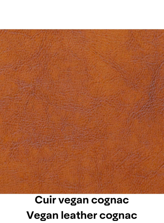 cuir vegan cognac