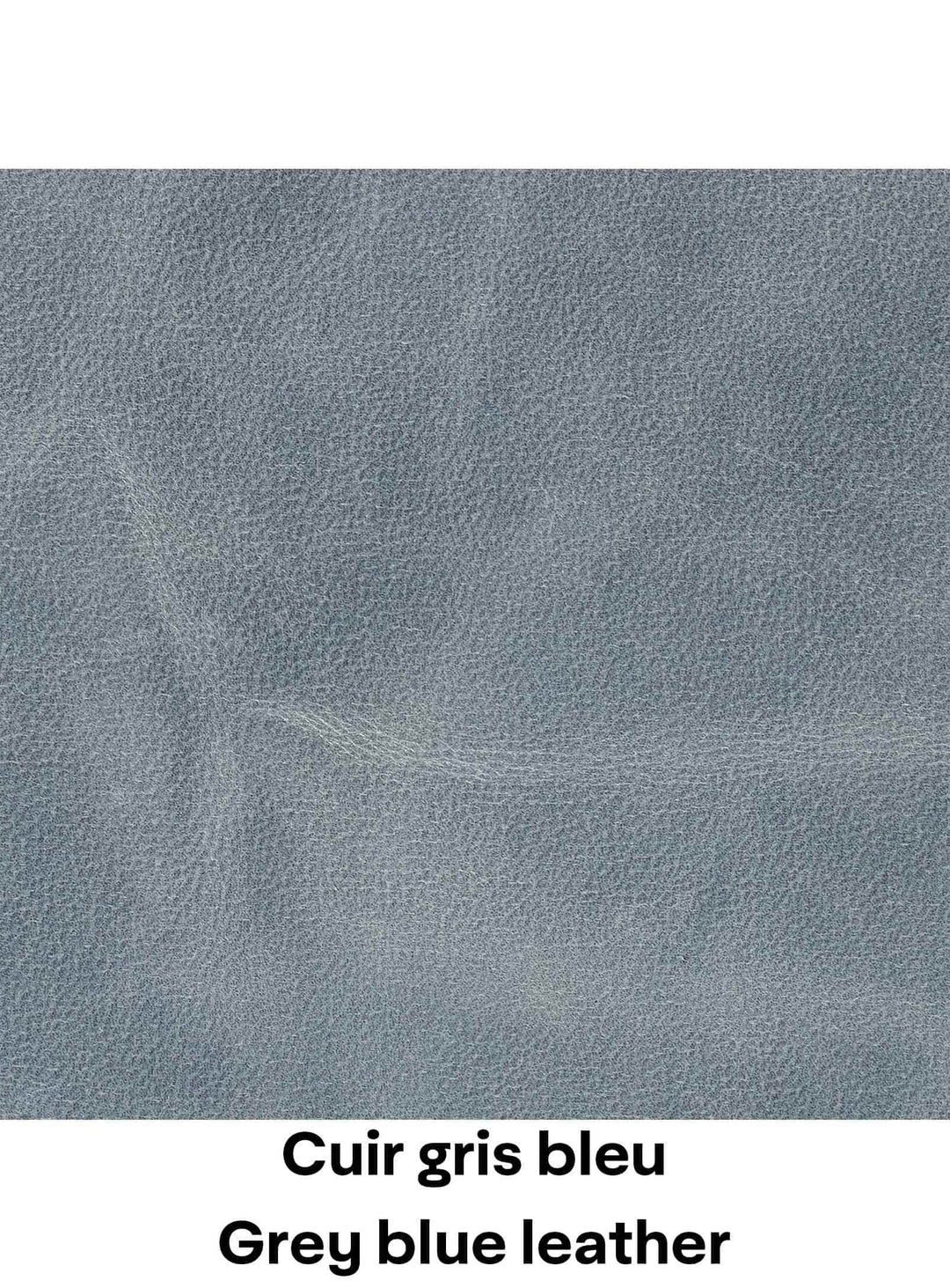 Cuir gris bleu / Grey Blue leather Blu Dot