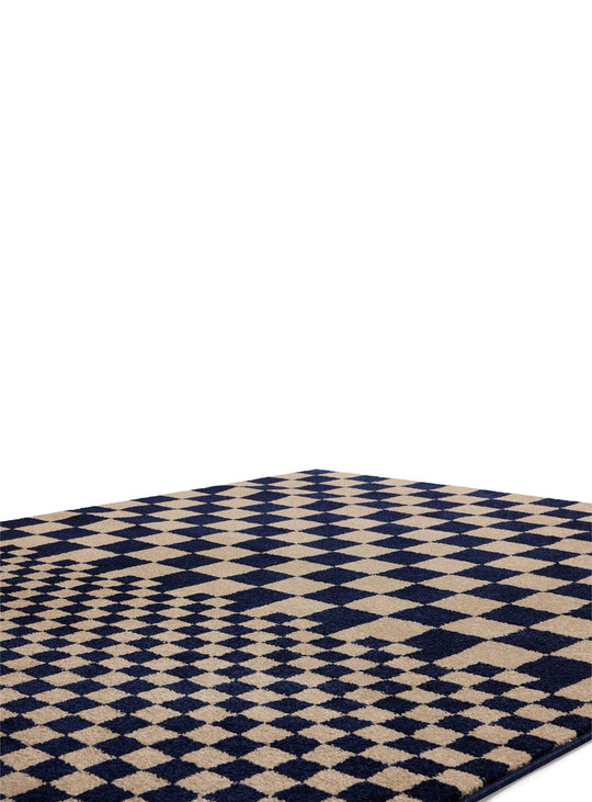 Tapis graphique Fatboy Square Affair : design rythmé et tissage plat résistant.