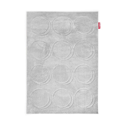 Fatboy Dot, tapis doux et de grande taille avec des motifs circulaires, en polypropylène, gris