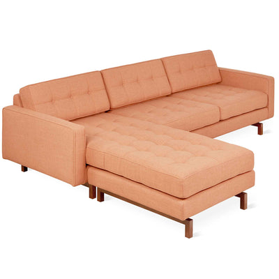Gus* Modern Jane 2, sofa bi-sectionnel, en bois et tissu, caledon sedona, noyer