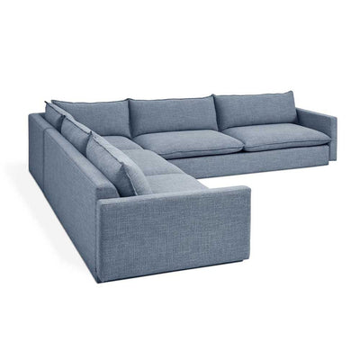 Gus* Modern Sola, sofa bi-sectionnel confortable, en bois et tissu, maberly storm