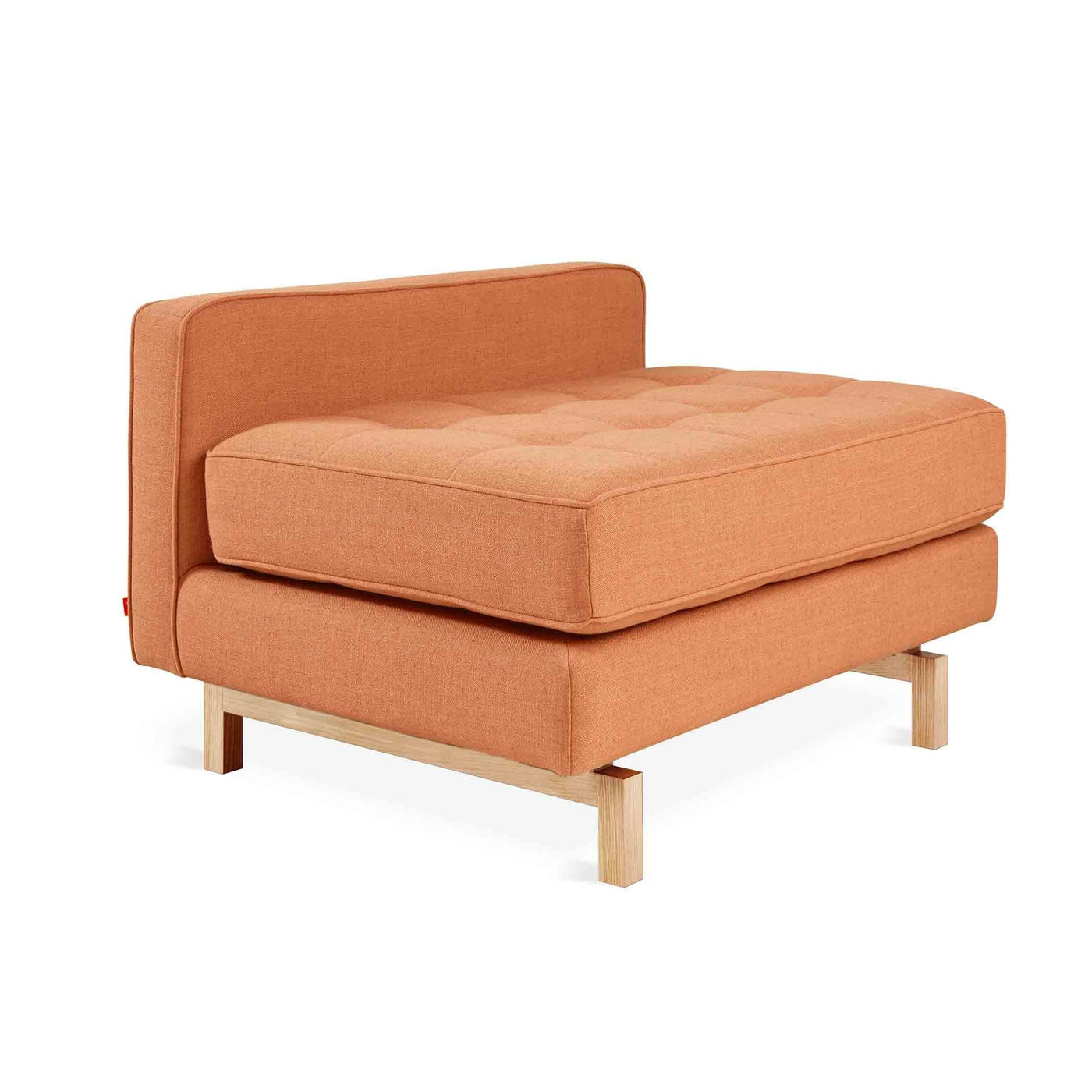 Gus* Modern Jane Lounge 2, sofa sans accoudoirs, en bois et tissu, caledon sedona, naturel