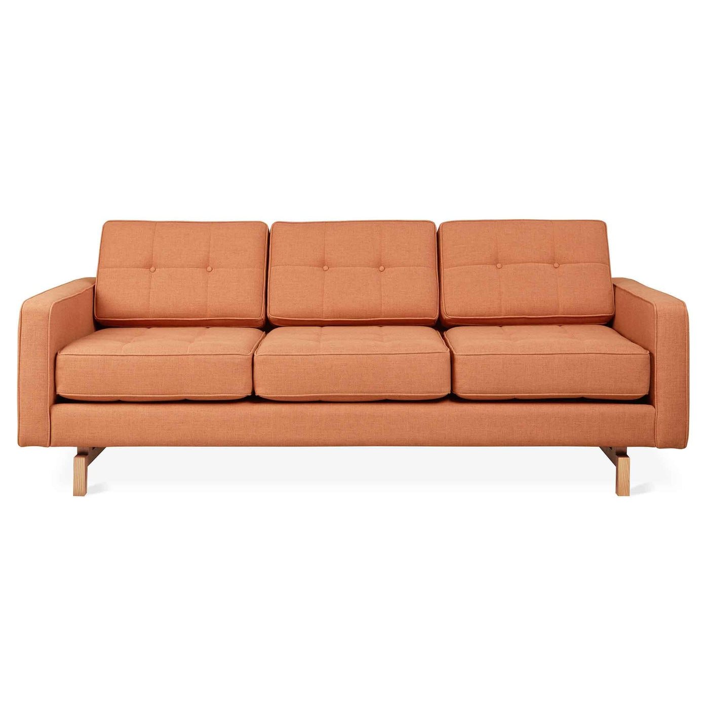 Gus* Modern Jane 2, sofa 3 places, en bois et tissu, caledon sedona, naturel