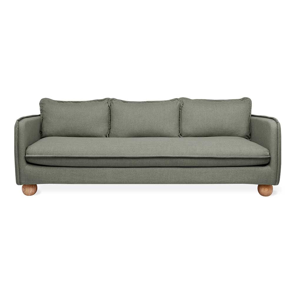 Gus* Modern Monterey, sofa 3 places, en bois et tissu, caledon cinder